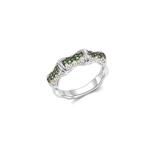 Seinerzeit Emerald Bambus Ring