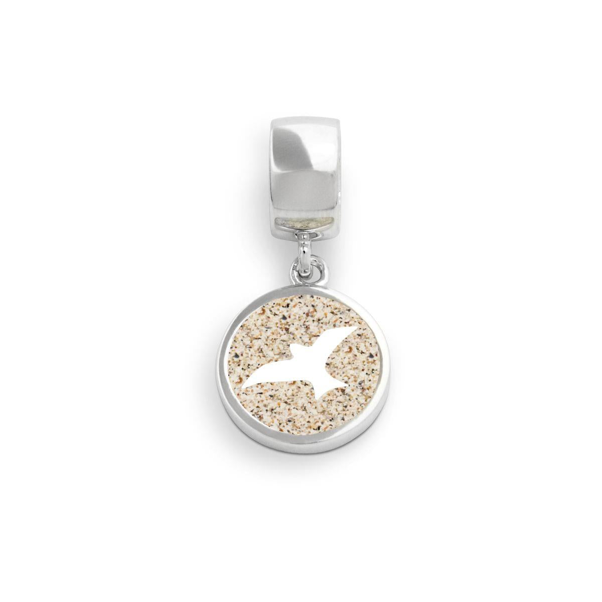 DUR Schmuck: "7 verschiedene Charm-Motive" Silber 925 rhodiniert mit Strandsand