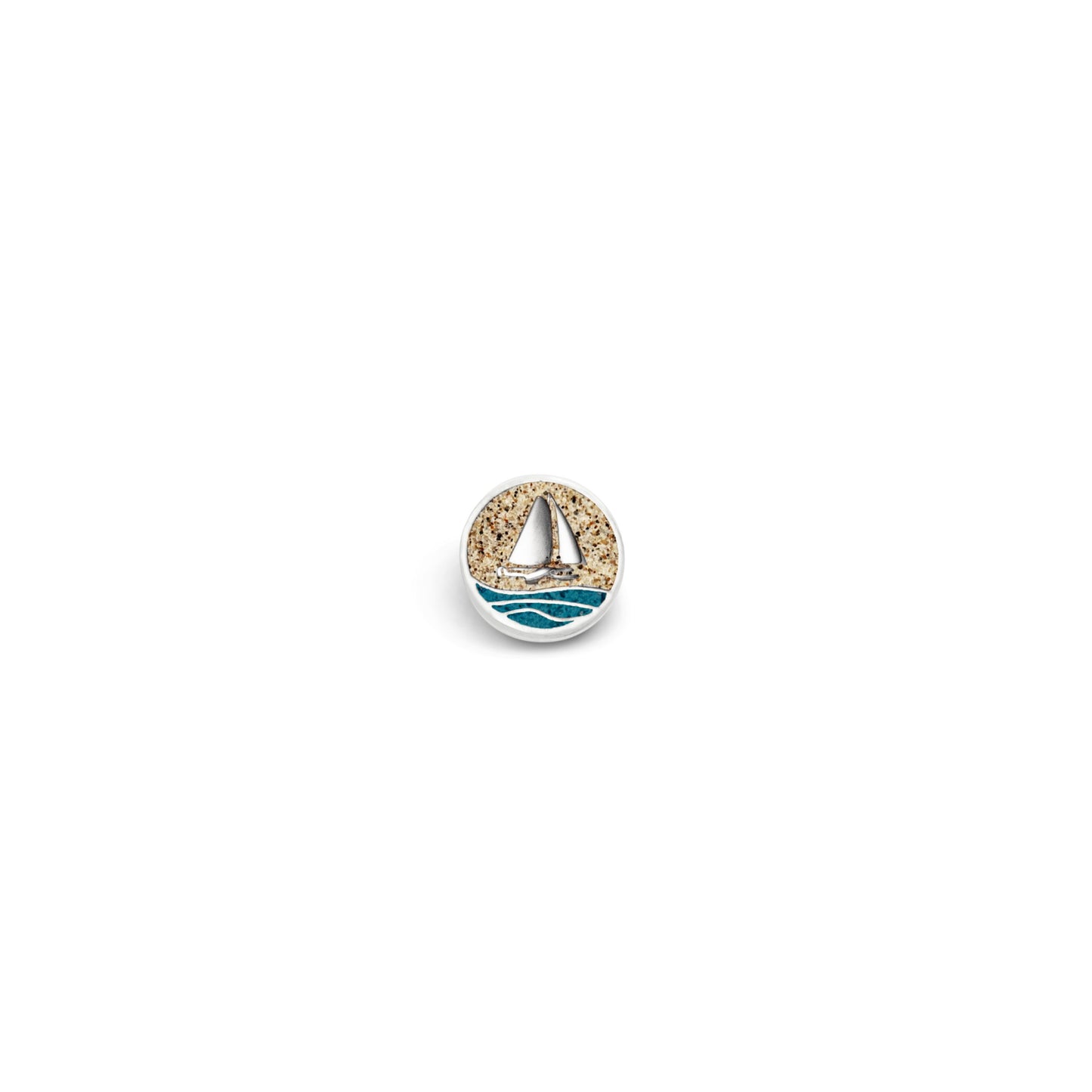 DUR Schmuck Element "Ahoi " Silber 925 rhodiniert mit Strandsand F248