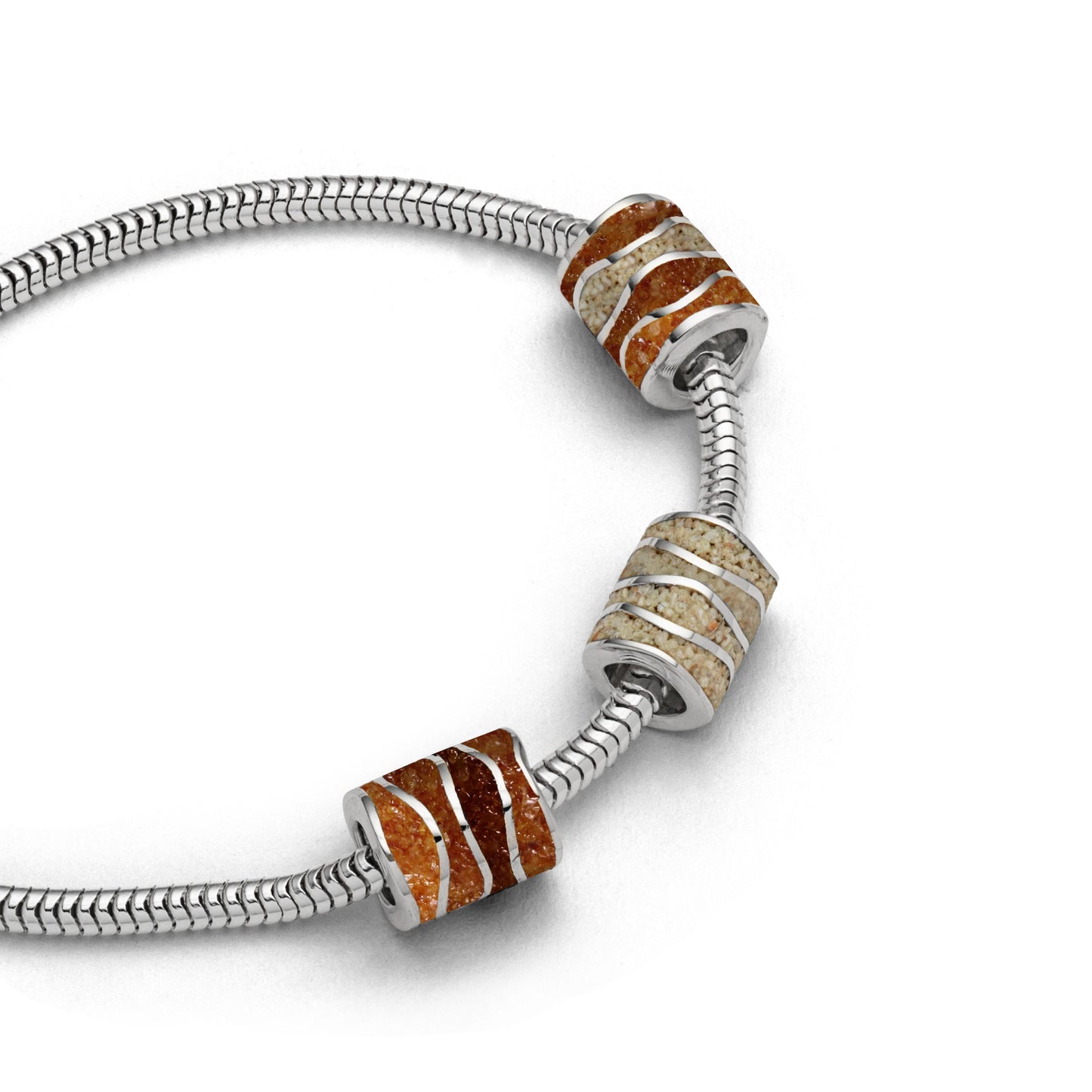 DUR Anhänger "Bead Bernsteinwelle" mit Strand- & Bernsteinsand